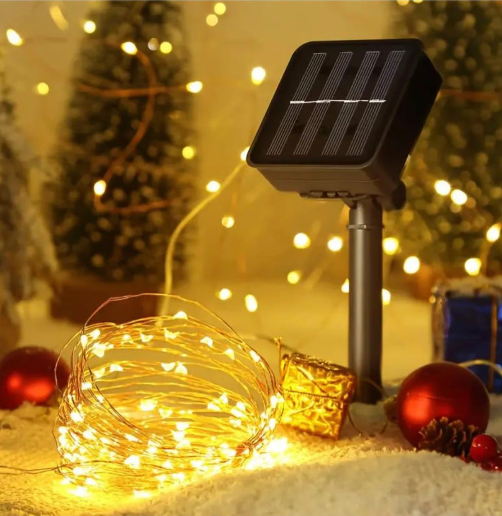 Luces de Hadas Solares Led 5 Metros Cálidas