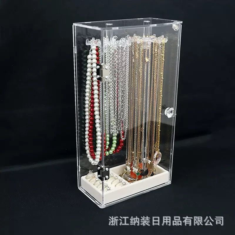 Joyero Vertical Collares 360 Acrílico