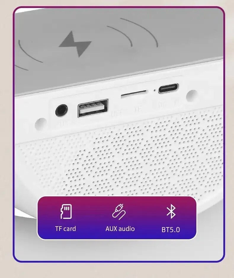 Lámpara Parlante G Cargador 3 en 1 Bluetooth