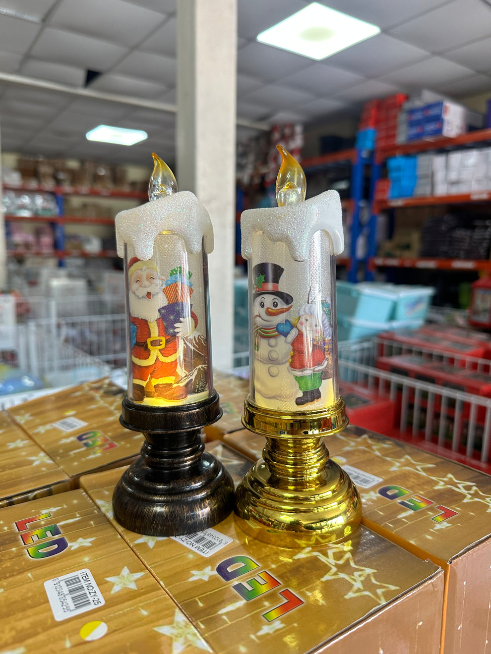 Adorno Led Navideño Vela con Pilas COD 01
