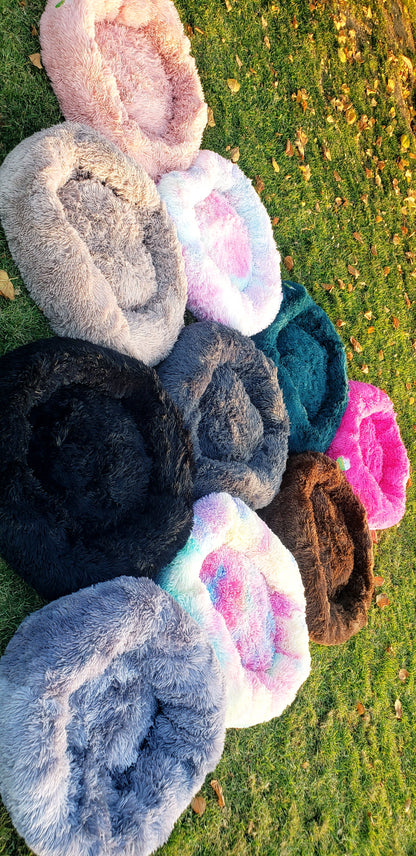 Cama Felpa Antiestrés Calida y Acogedora