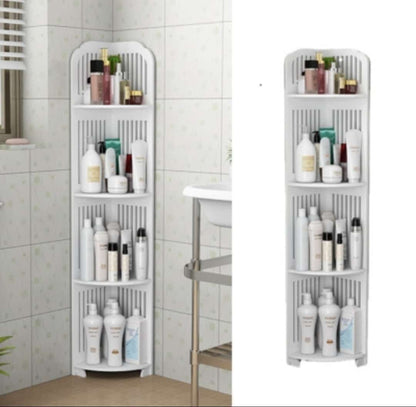Esquinero MDF 4 Pisos Multiuso Solo Blanco