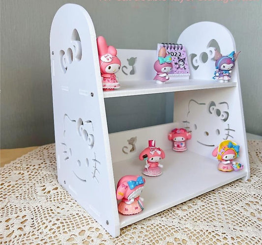 Organizador MDF Hello Kitty 2 Niveles Solo Blanco