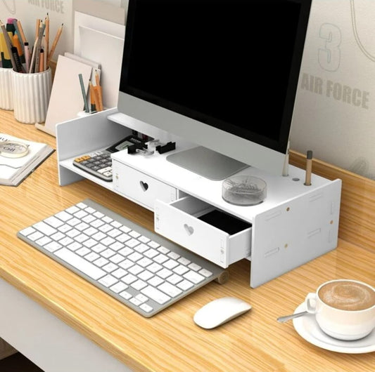 Organizador De Escritorio MDF Solo Blanco