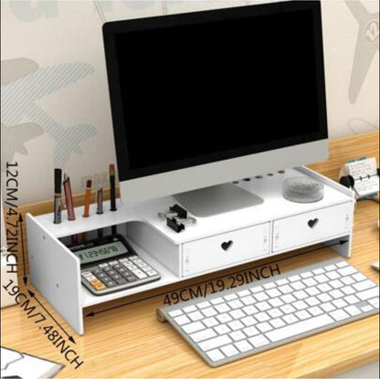 Organizador De Escritorio MDF Solo Blanco