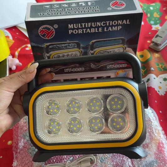 Linterna Foco Solar Recargable Multifuncional NY-885D