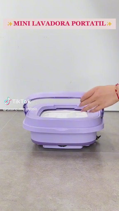 Mini Lavadora Portátil Plegable Centrifuga
