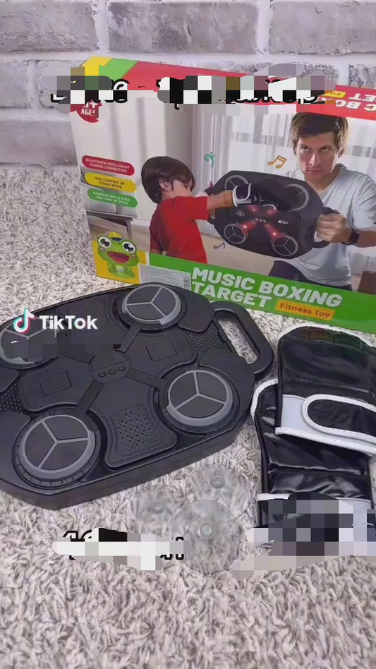 Máquina De Boxeo Musical Con Bluetooth + Guantes