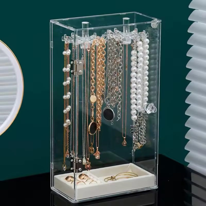 Joyero Vertical Collares 360 Acrílico