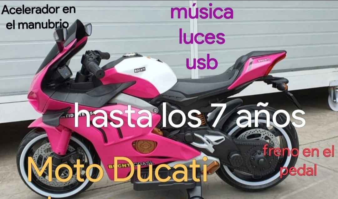 MOTO ELECTRICA MODELO DUCATI 🔥💯