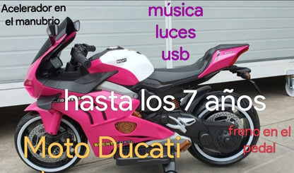 MOTO ELECTRICA MODELO DUCATI 🔥💯