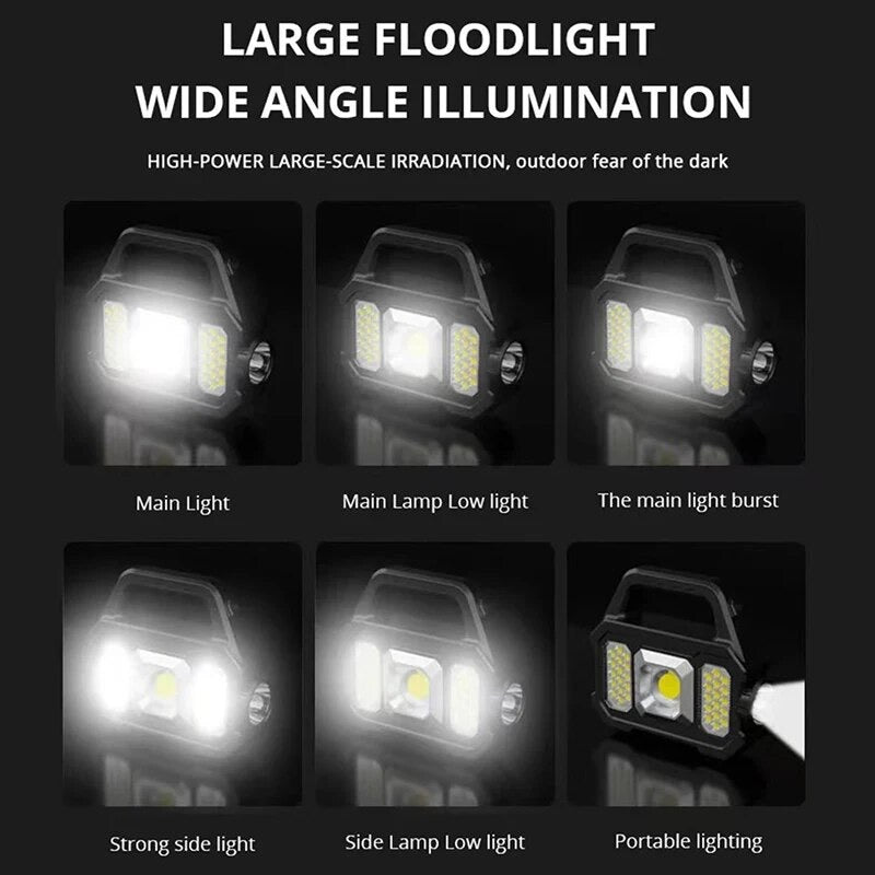 Lámpara Linterna Multifuncional Solar Recargable Led YD-2205B