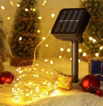 Luces de Hadas Solares Led 5  Metros Cálidas