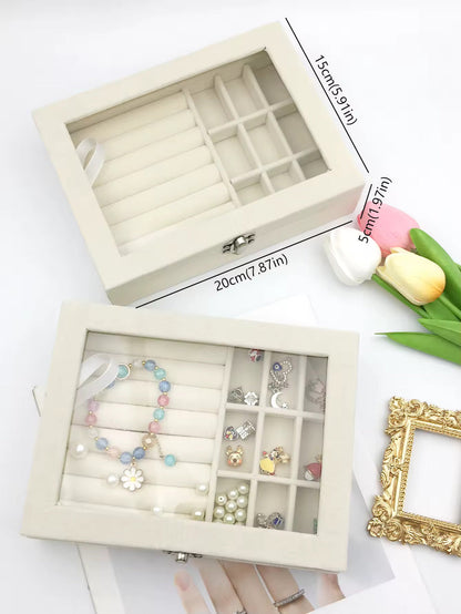 Organizador Joyero Elegante con Tapa Joyas