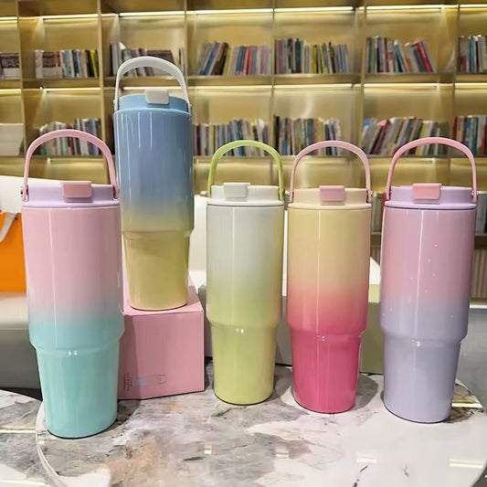 Vaso Térmico Tipo Stanley 900ml Colores Degradé