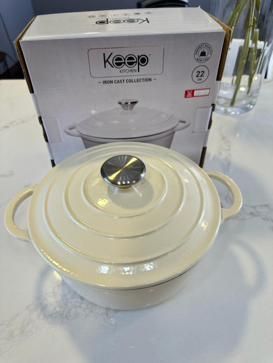 Olla Iron Cast 26cm White Keep ORIGINAL KEEP