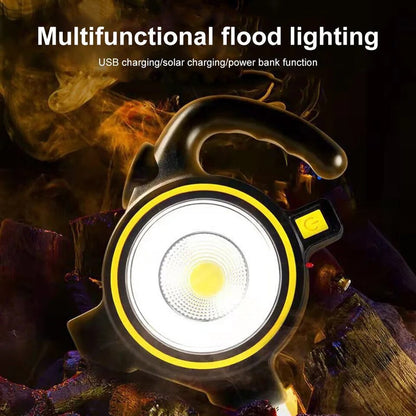 Foco Reflector Linterna Solar Recargable JY-819
