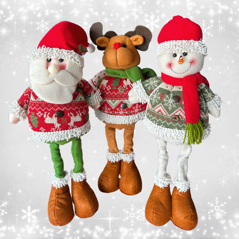 Muñeco Pata Larga Navideño