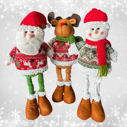 Muñeco Pata Larga Navideño