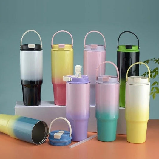 Vaso Térmico Tipo Stanley 900ml Colores Degradé