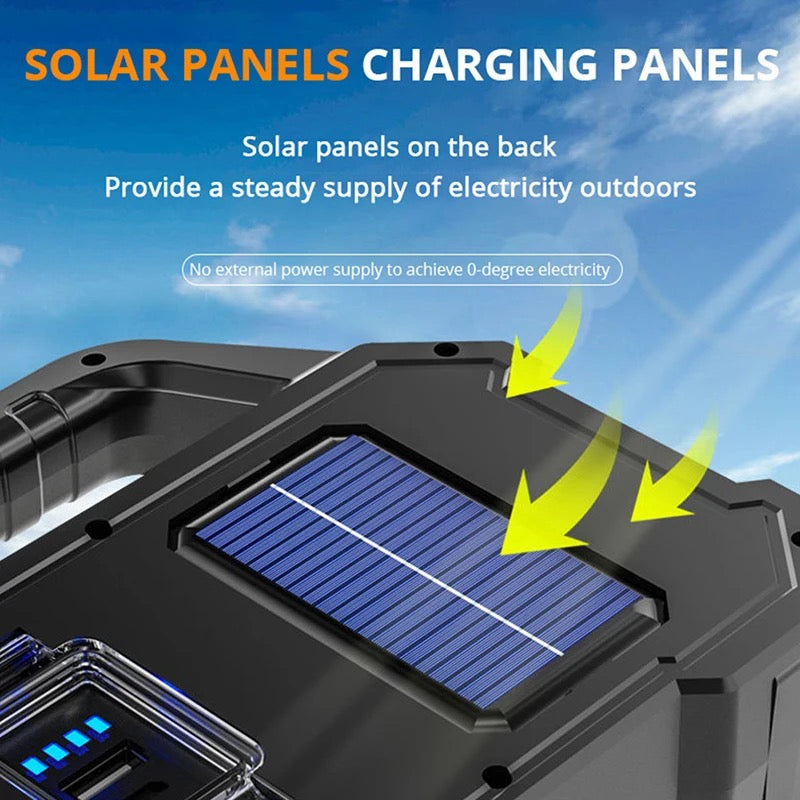 Lámpara Linterna Multifuncional Solar Recargable Led YD-2205B