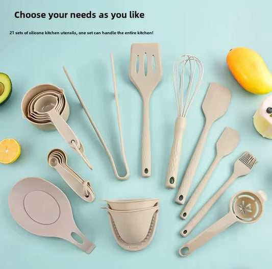 Set Utensilios Cocina 21 Piezas Medidor Repostería | 4 Colores