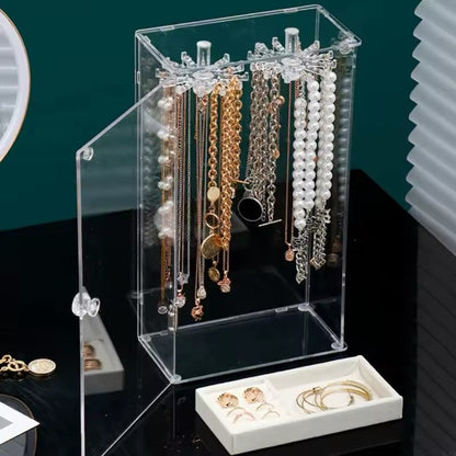 Joyero Vertical Collares 360 Acrílico