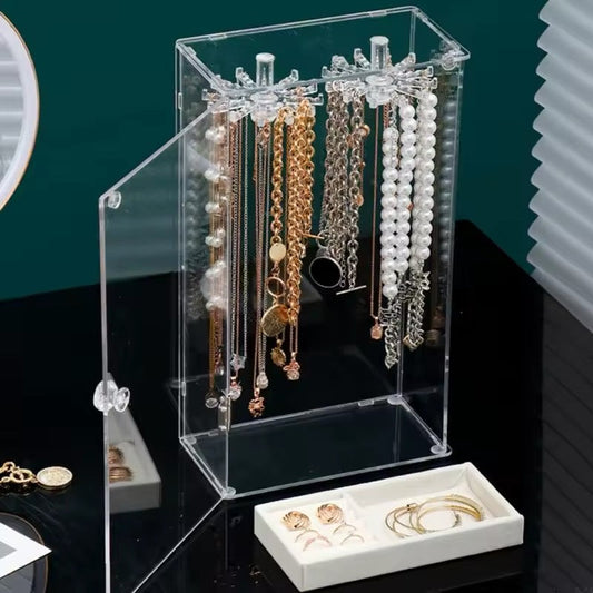 Joyero Vertical Collares 360 Acrílico