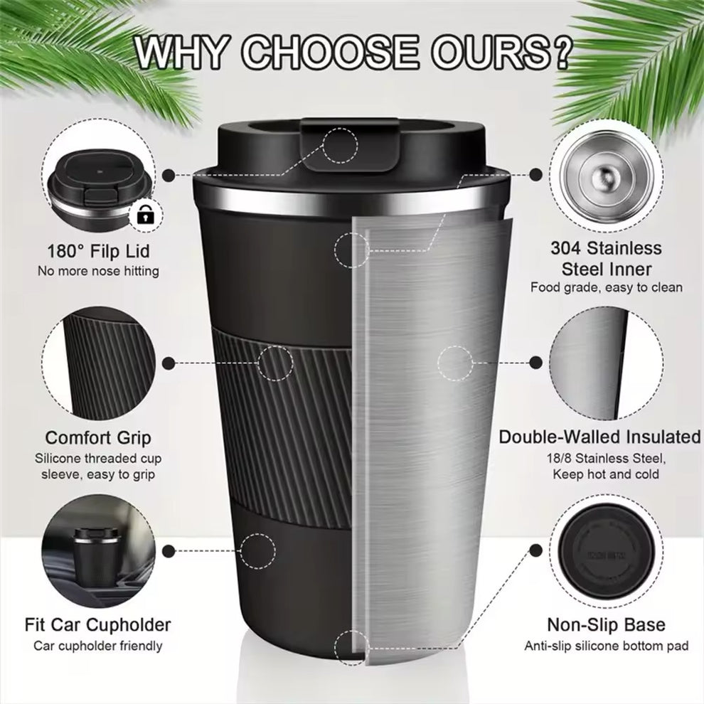 Vaso Térmico con Antideslizante 510ml | 4 colores