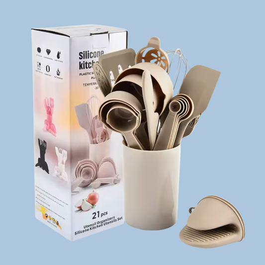 Set Utensilios Cocina 21 Piezas Medidor Repostería | 4 Colores