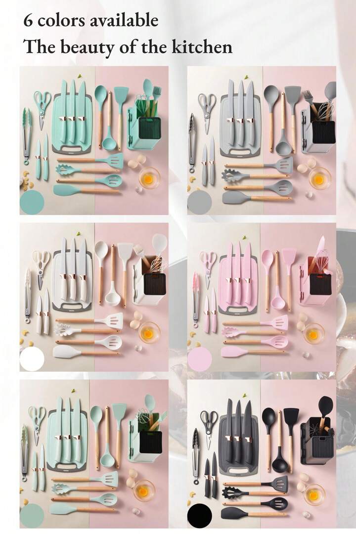 Set Utensilios de Cocina 19 piezas