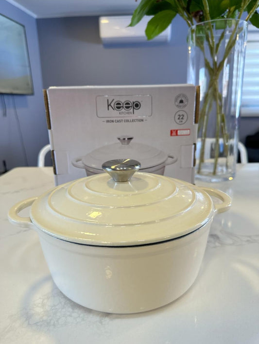 Olla Iron Cast 26cm White Keep ORIGINAL KEEP