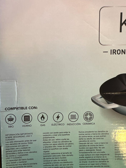 Sarten Iron Cast White 26cm ORIGINAL KEEP