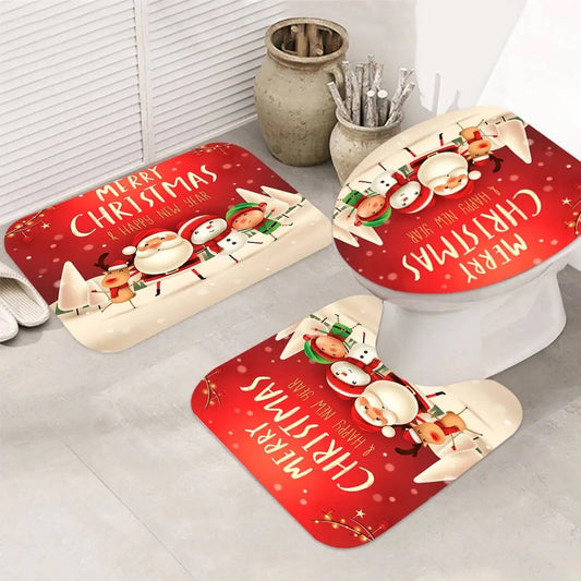 Set 4 piezas Baño Navideño