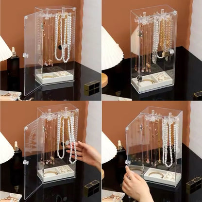 Joyero Vertical Collares 360 Acrílico