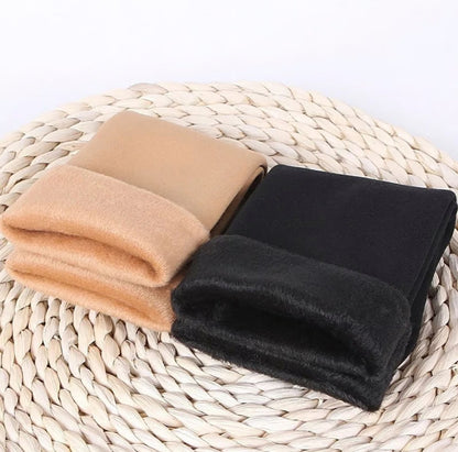 Docena Calceta Térmica Polar Cálidos Beige / Negro Surtido