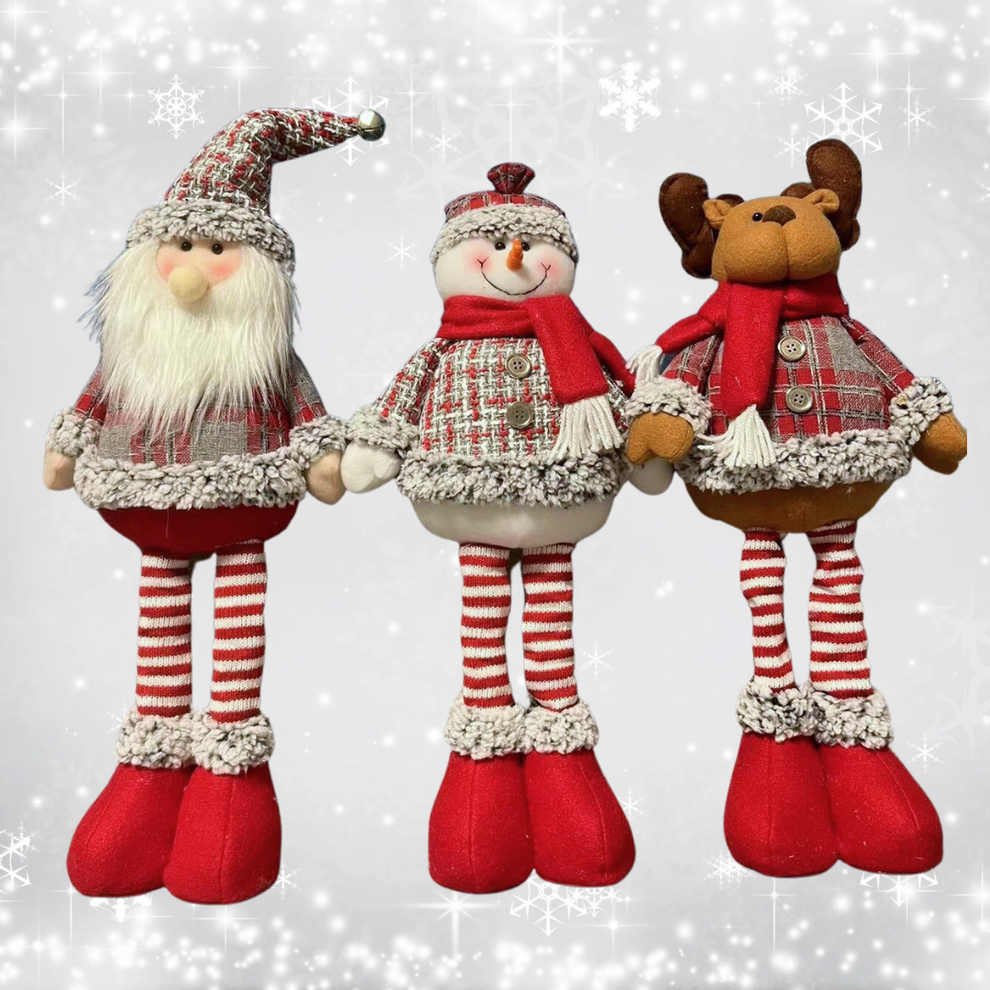 Muñeco Pata Larga Navideño