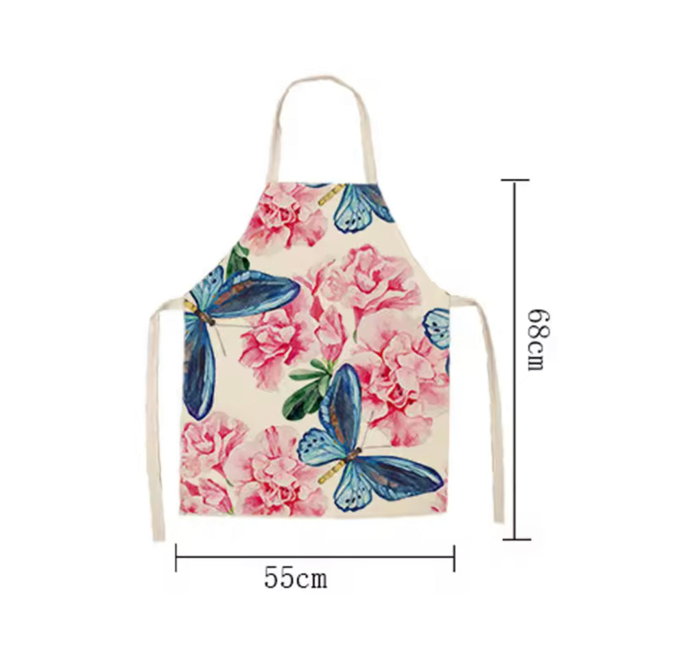 Delantal Lino Cocina Adulto Tela Diseños
