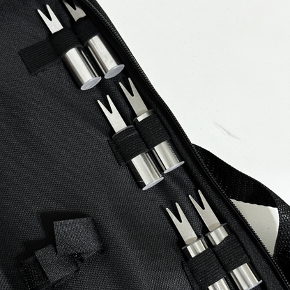 Set Parrillero Acero Inoxidable PREMIUM