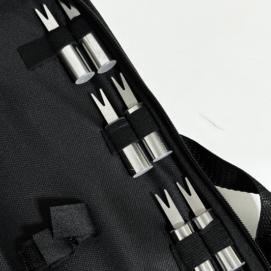 Set Parrillero Acero Inoxidable PREMIUM