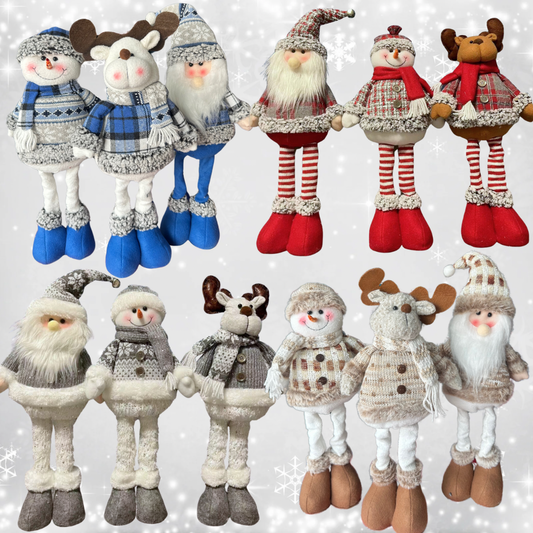 Muñeco Pata Larga Navideño