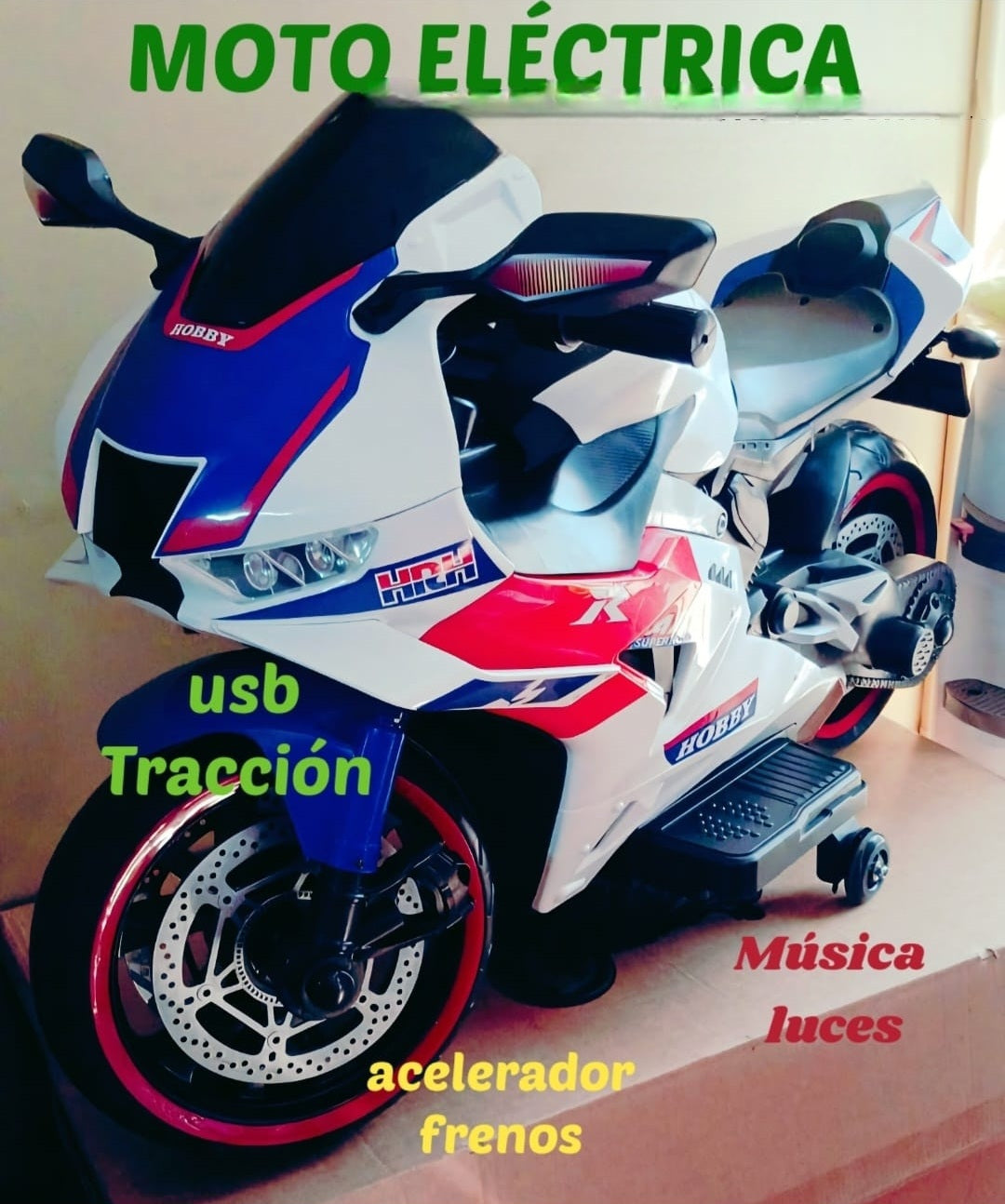 MOTO ELECTRICA DEPORTIVA MODELO ABC R SUPER DEPORTIVA 🔥💯