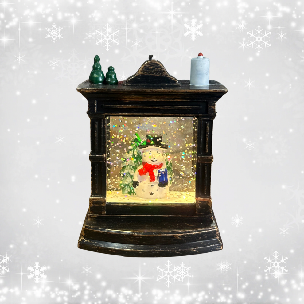 Adorno Led Vidrio Agua Brillo Navideño Con Pilas COD 11