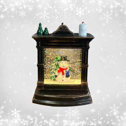 Adorno Led Vidrio Agua Brillo Navideño Con Pilas COD 11