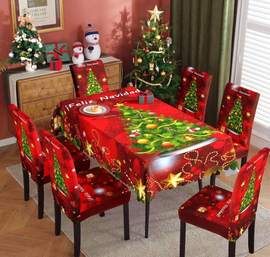 Mantel + 6 Funda Navidad