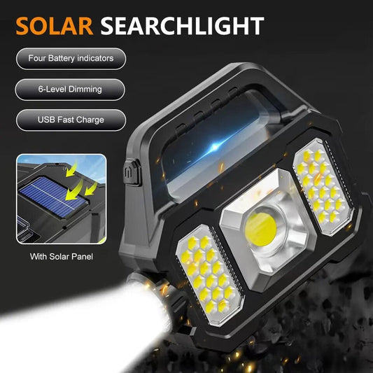 Lámpara Linterna Multifuncional Solar Recargable Led YD-2205B