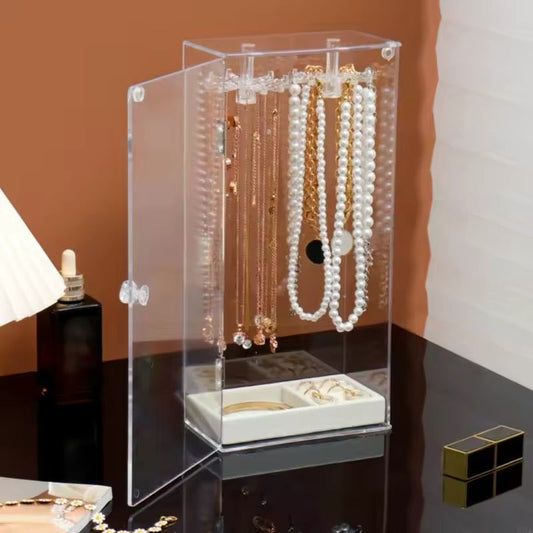 Joyero Vertical Collares 360 Acrílico