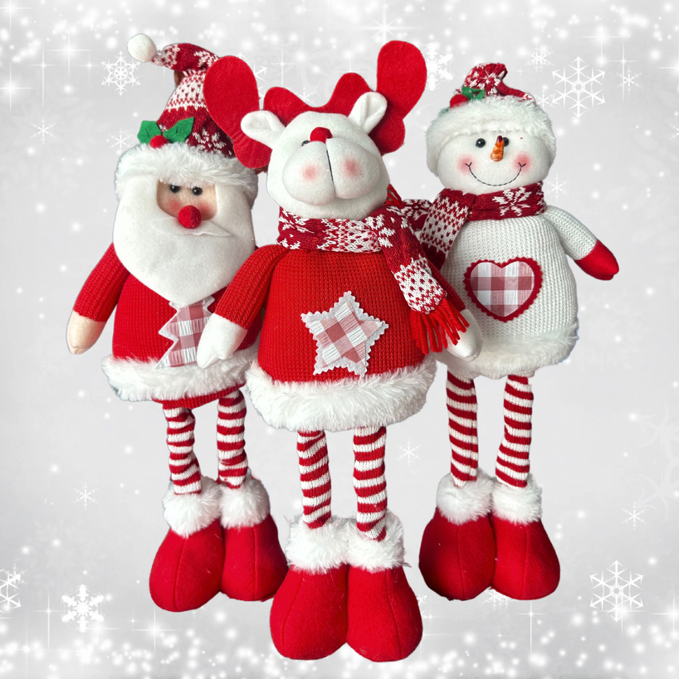 Muñeco Pata Larga Navideño