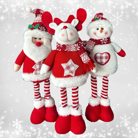 Muñeco Pata Larga Navideño