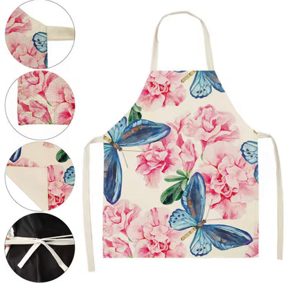 Delantal Lino Cocina Adulto Tela Diseños